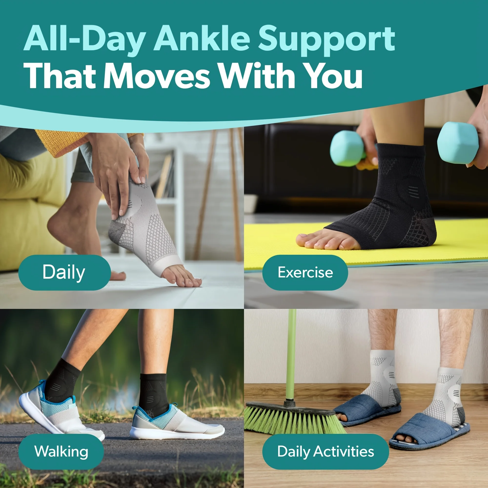 1 Paio di Calze a Compressione - Ankle Brace Sock recensione e prezzo